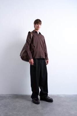 Рубашка из фланели прямого кроя артикул 146855466