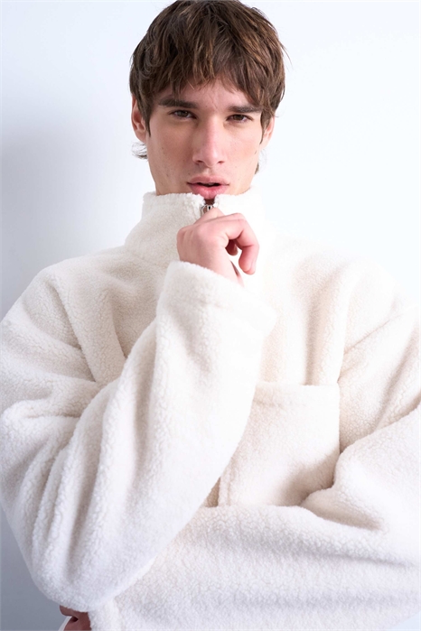 Свитшот с 1/4-й застежкой-молнией артикул 147867764