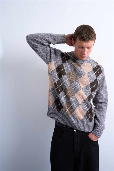 Свитшот с аргильским узором артикул 147898748