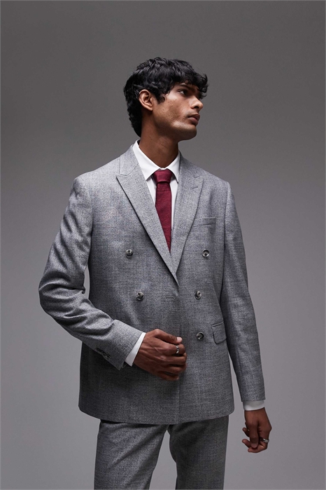 Приталенный пиджак с фактурной поверхностью артикул 138320417