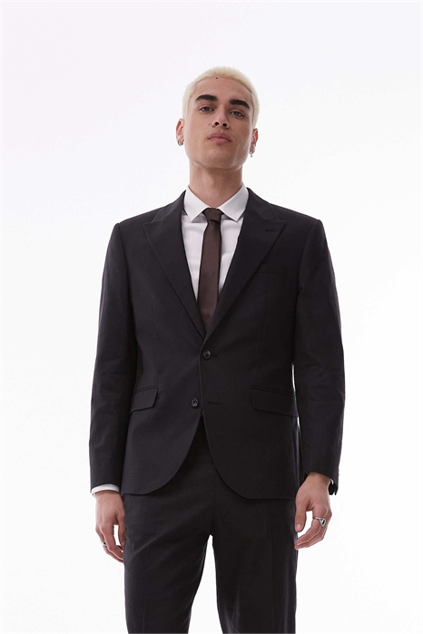 Однобортный блейзер из смешанного льна артикул 140854503