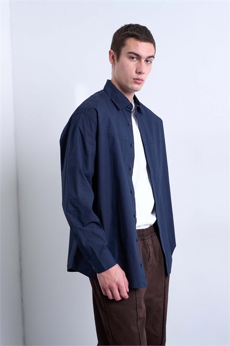 Рубашка классического кроя свободного покроя артикул 147898725