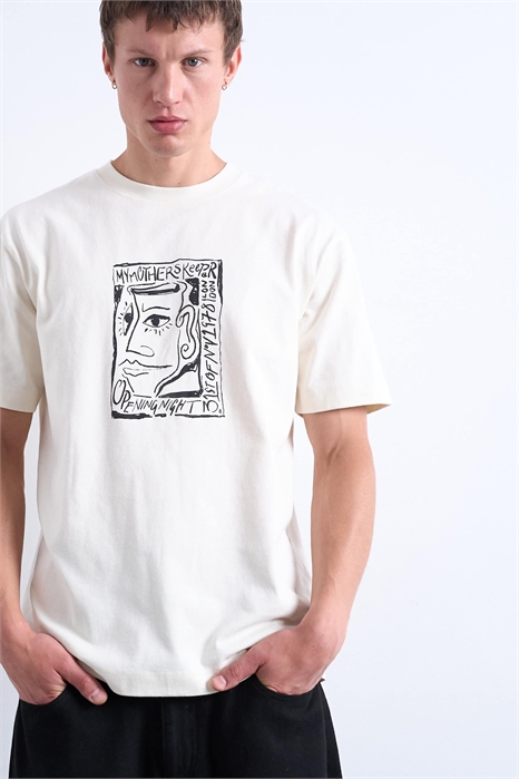 Футболка свободного кроя с принтом «Mothers Keeper» спереди и сзади артикул 148077927