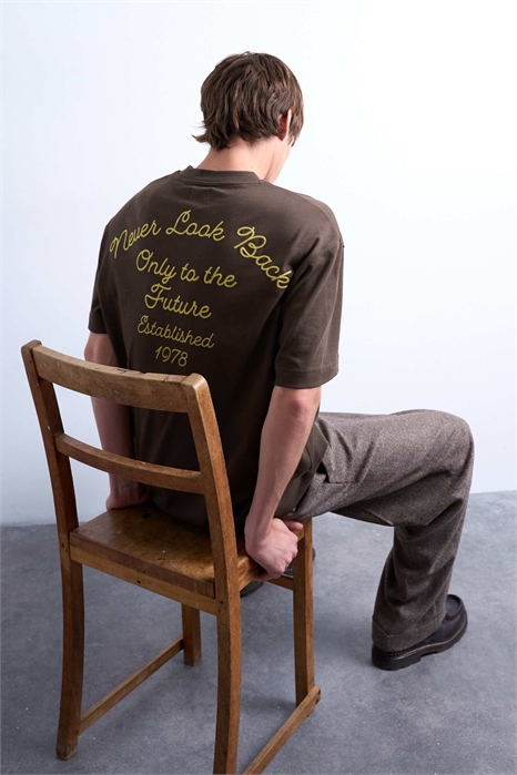 Футболка свободного кроя с вышивкой «Pegasus» и надписью на спине артикул 149423456