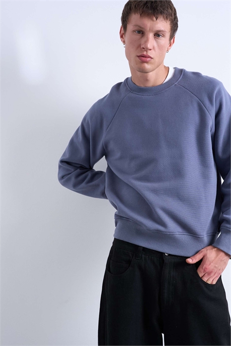 Толстовка с рагланными рукавами и прямого кроя артикул 144909072