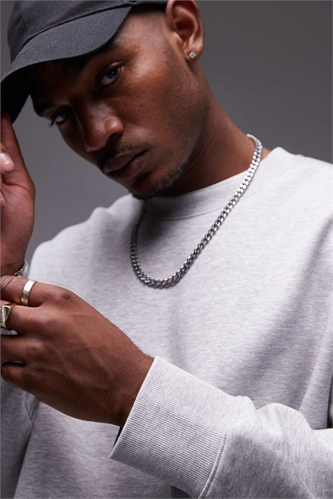 Свитшот премиум-класса, свободного кроя и увеличенного размера артикул 135510854