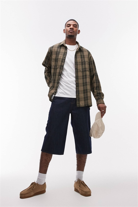 Джинсовые шорты средней длины артикул 142351897