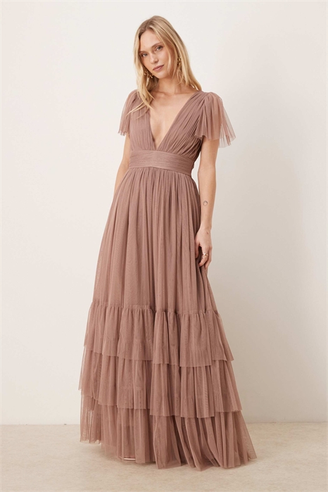 Макси-платье с рукавами-крылышками от Bridesmaid Madison артикул 154401416