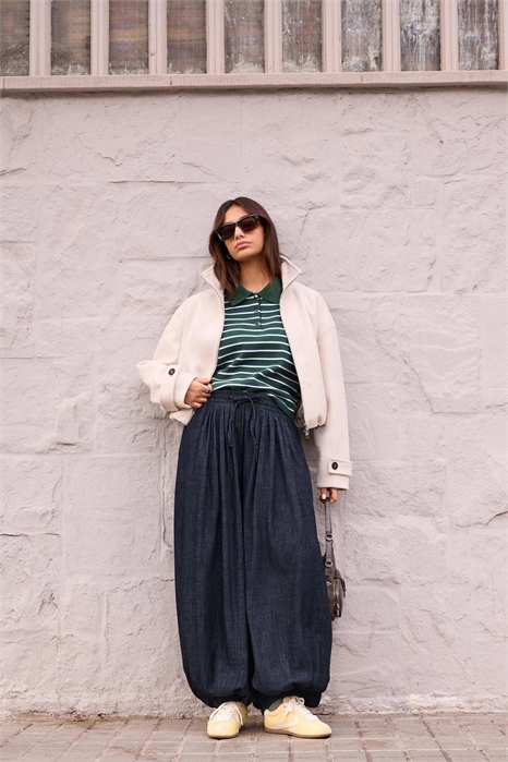 Брюки-балоны с низкой посадкой артикул 155844022