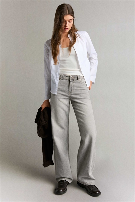 Джинсы-багги небольшого размера артикул 155827668