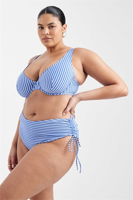 ASOS DESIGN Curve — бикини-трусики с высокой талией фиолетового цвета артикул 150937893