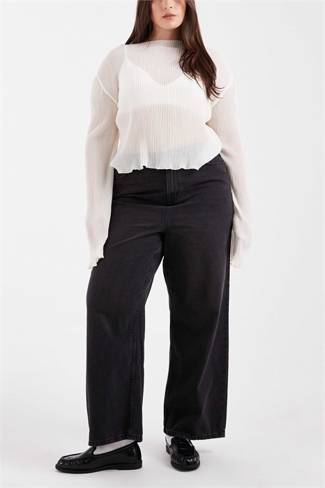 Джинсы New Look Curve с эластичной талией и широкими брючинами артикул 151897161