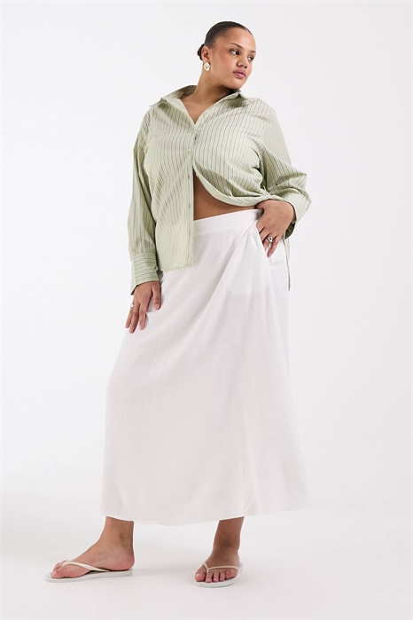 Юбка средней длины с эффектом льна артикул 154693212