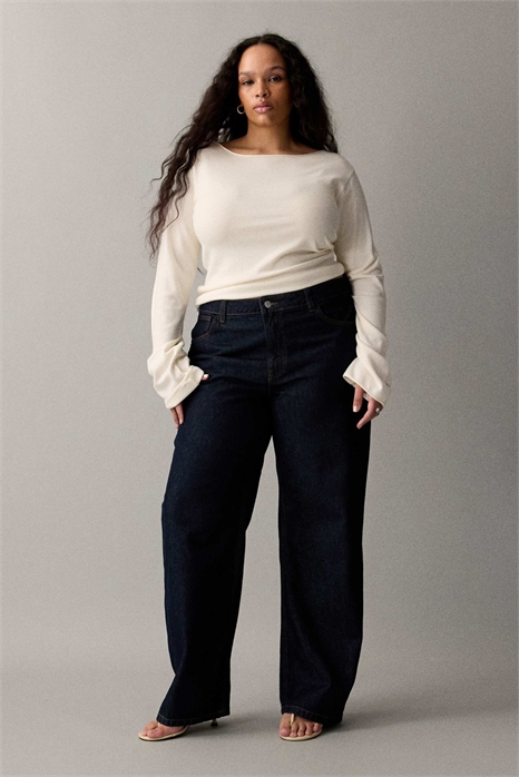 Джинсы Alexa средней посадки с широкими брючинами артикул 152796575