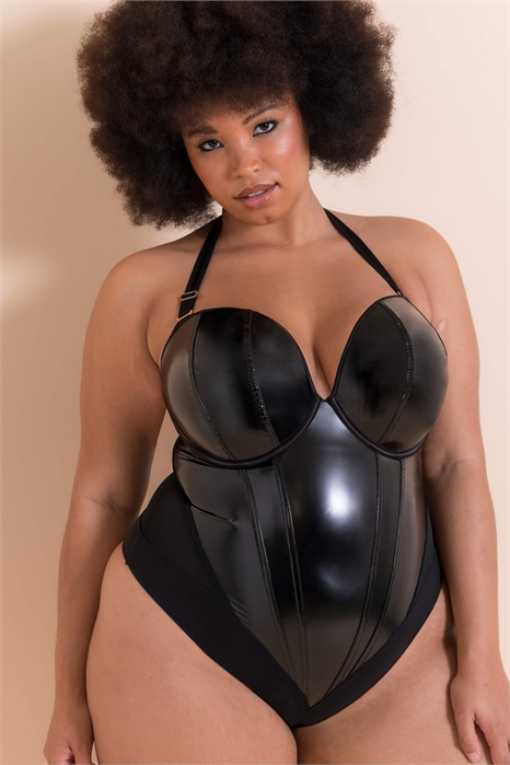 Scantilly classique: боди с глубоким вырезом, без бретелек, с подкладкой, для полной груди артикул 153669846