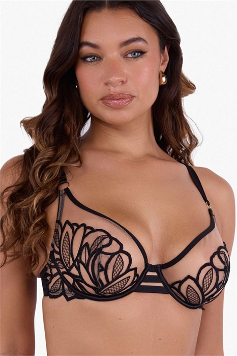 Бюстгальтер с графической вышивкой «Лилит» артикул 151833458