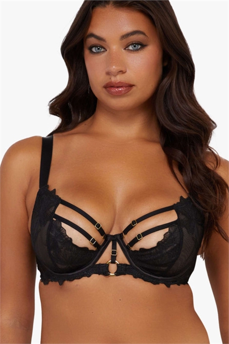 Бюстгальтер-балконет Eleanor с бретелями и вышивкой артикул 151831889