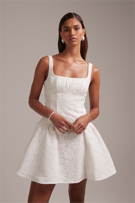 Кружевное мини-платье для выпускного вечера и свадьбы артикул 152426918