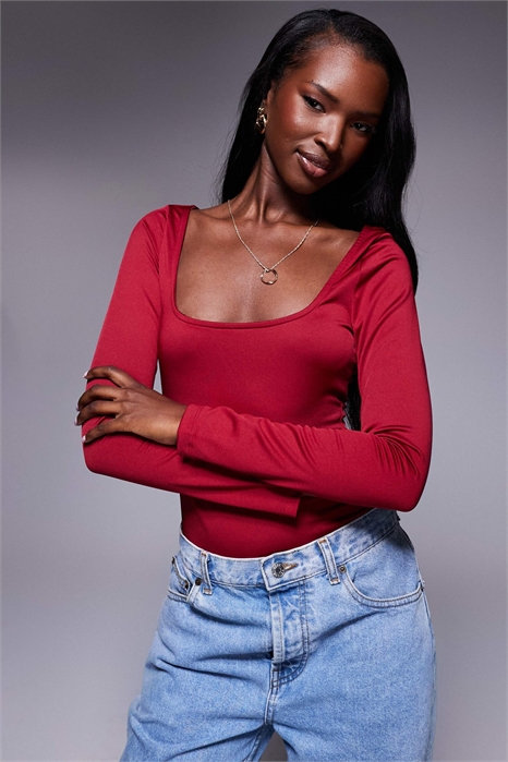 Боди с круглым вырезом и длинными рукавами от Ellery артикул 146140481