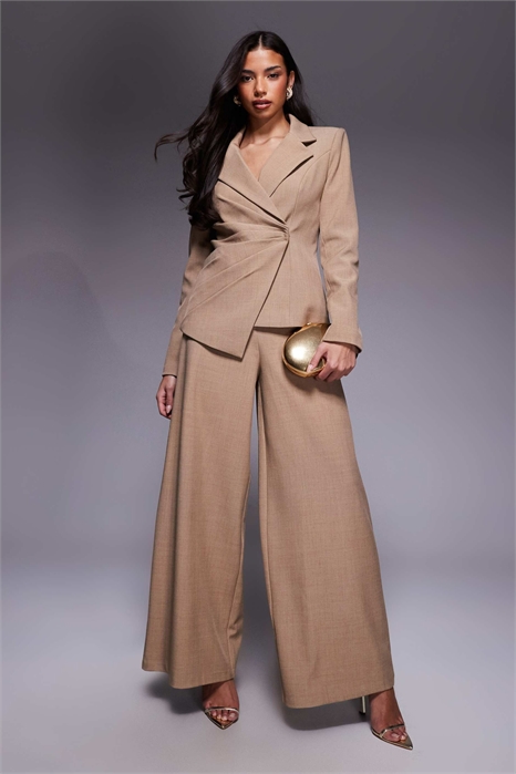 Широкие брюки-клёш премиум-класса co-ord артикул 153023730