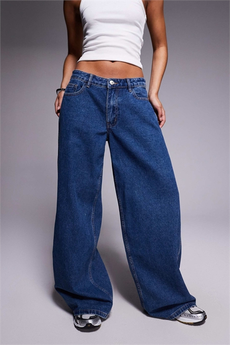 Джинсы Ramos с низкой посадкой и широкими брючинами артикул 146140497