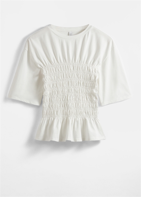 Футболка с вырезом с помпоном артикул 1221258002