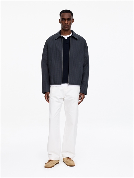 Куртка на молнии из смешанной ткани с хлопком артикул 1318202001