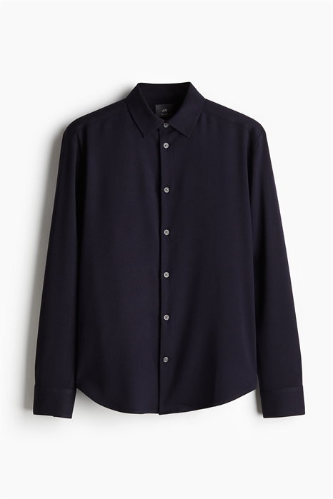 Рубашка Regular Fit из саржи артикул 1231406003