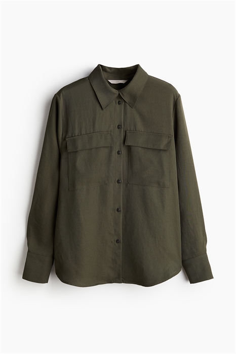 Рубашка-карго из саржи артикул 1239500002