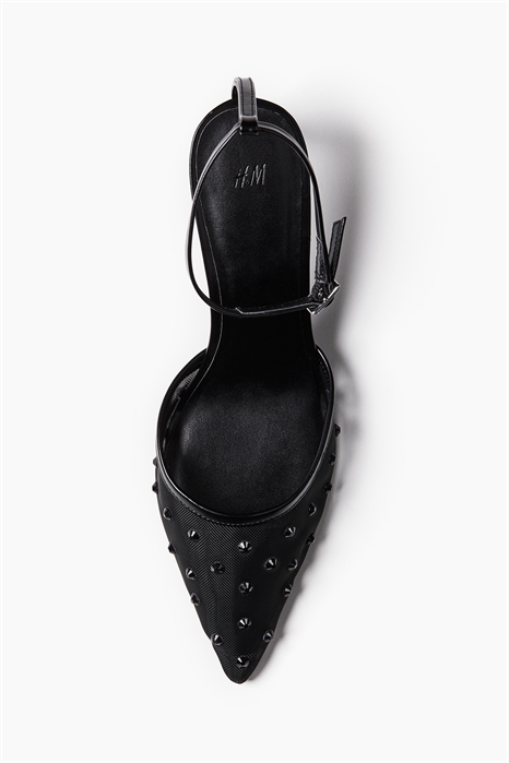 Туфли из сетки, украшенные стразами артикул 1261797001