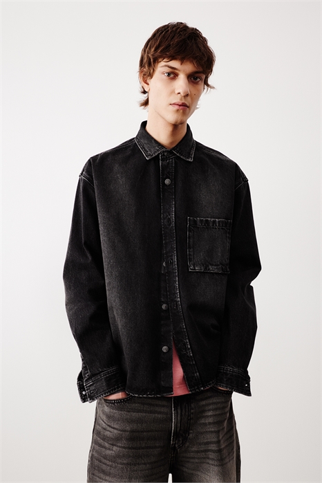 Джинсовая рубашка Boxy Fit артикул 1265307001