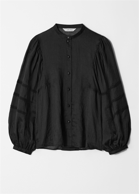 Блузка с объемными рукавами артикул 1265846003