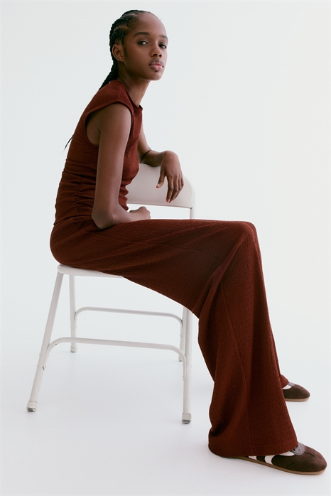 Брюки из текстурированного джерси артикул 1314579001