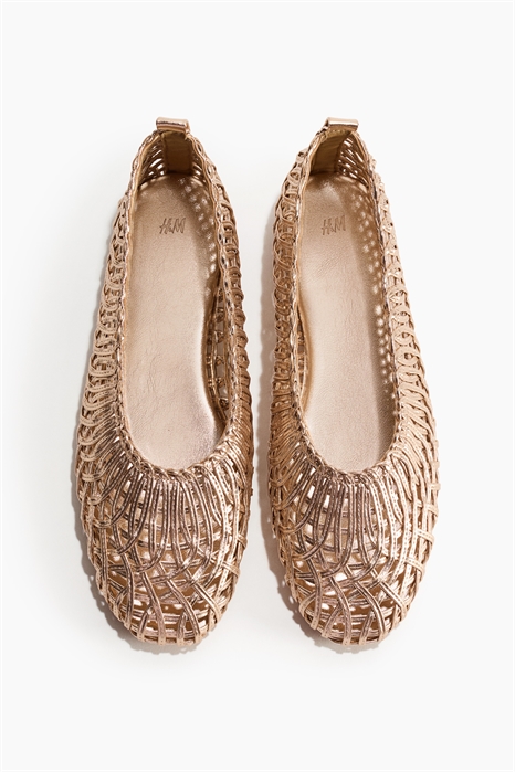 Балетки с плетеным дизайном артикул 1323582002