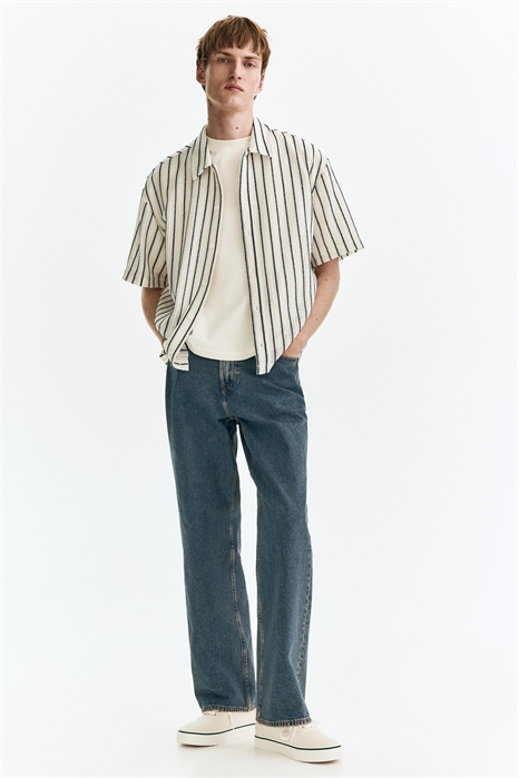 Рубашка из текстурированного трикотажа с прямым кроем артикул 1331191005