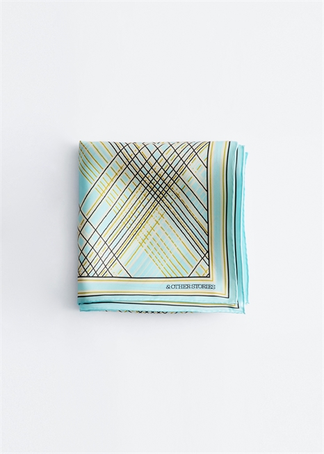 Шелковый шарф с принтом артикул 1333278001