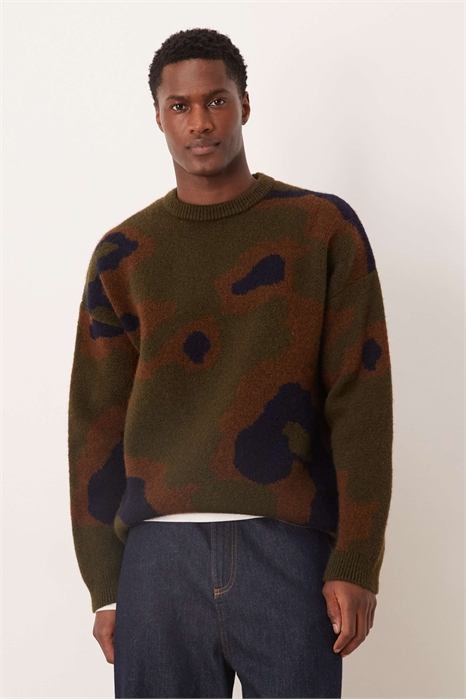 Свитер с круглым вырезом из толстой вязки артикул 155220421