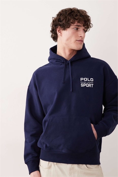 Спортивная толстовка свободного кроя с принтом на спине артикул 154008399