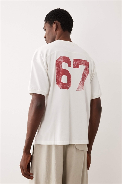 Футболка с принтом на спине из университетской коллекции артикул 154008392