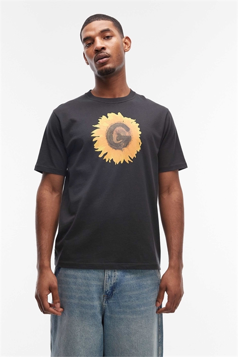 Футболка с принтом и короткими рукавами G flower артикул 155091494
