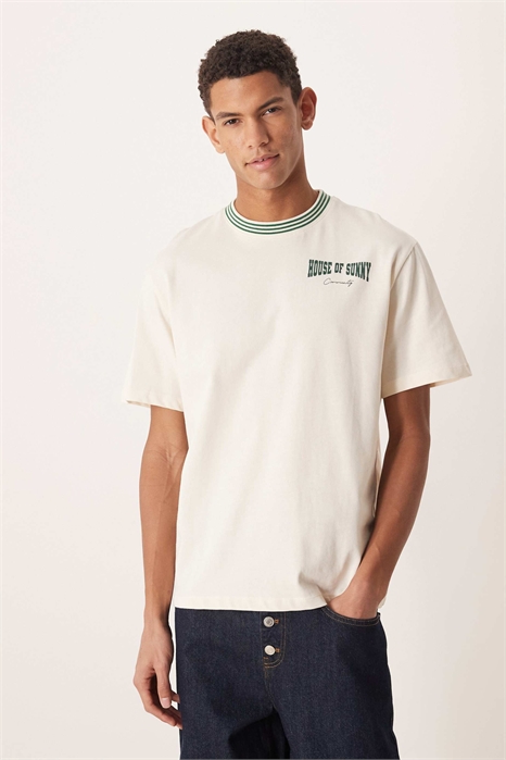 Футболка с короткими рукавами свободного кроя артикул 152829970