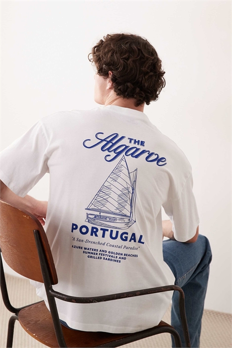 Футболка с принтом на спине «Альгарве» артикул 155596698