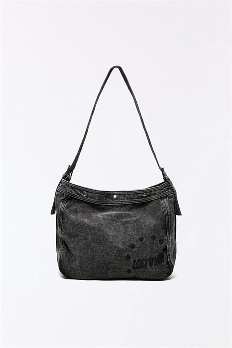 Сумка из джинсовой ткани с вышивкой артикул 156486440