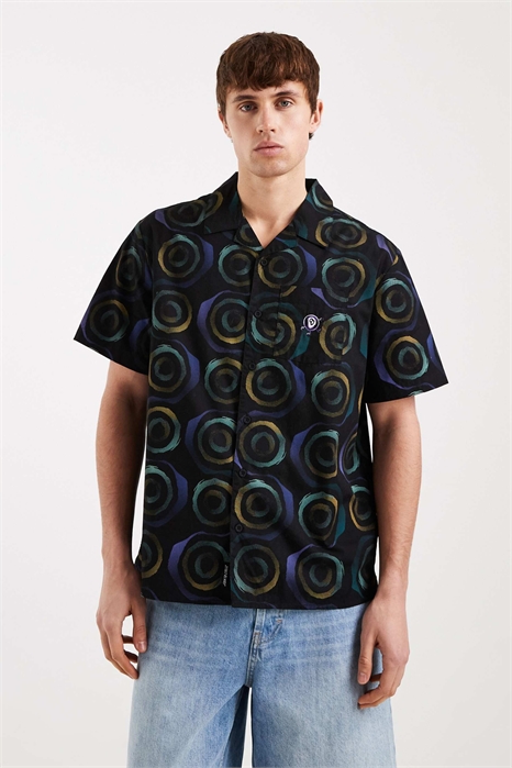 Рубашка Vertigo с коротким рукавом и узором «Haze» артикул 153407161