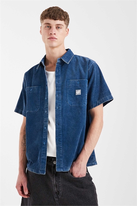 Рубашка из вельвета с короткими рукавами от Jimi артикул 153407174