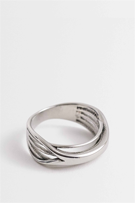 Водонепроницаемое кольцо из нержавеющей стали с переплетенными витыми элементами артикул 155536288