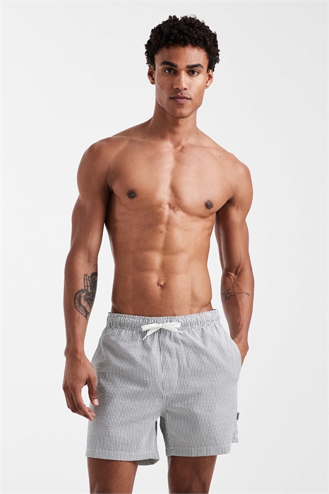 Плавательные шорты из ткани «сирсакер» артикул 155394897