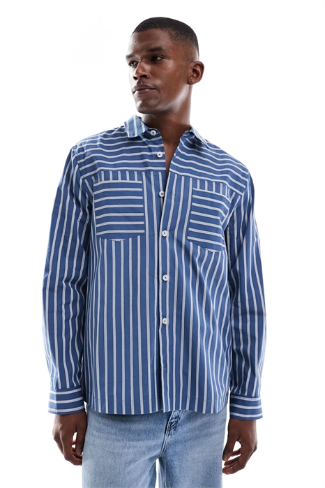 Рубашка свободного кроя артикул 149551195