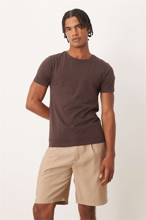 Шорты-чино с прямым кроем под лен артикул 148077929