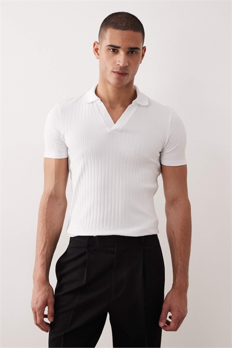 Поло с облегающим кроем артикул 155126939